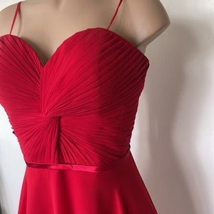 CINDERELLA Divine. Gorgeous red color Strapless Womens Evening DRESS size 14”